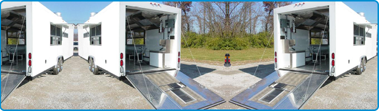 Mobile kitchen facility from the Kitchen Repair Fire Damage archive